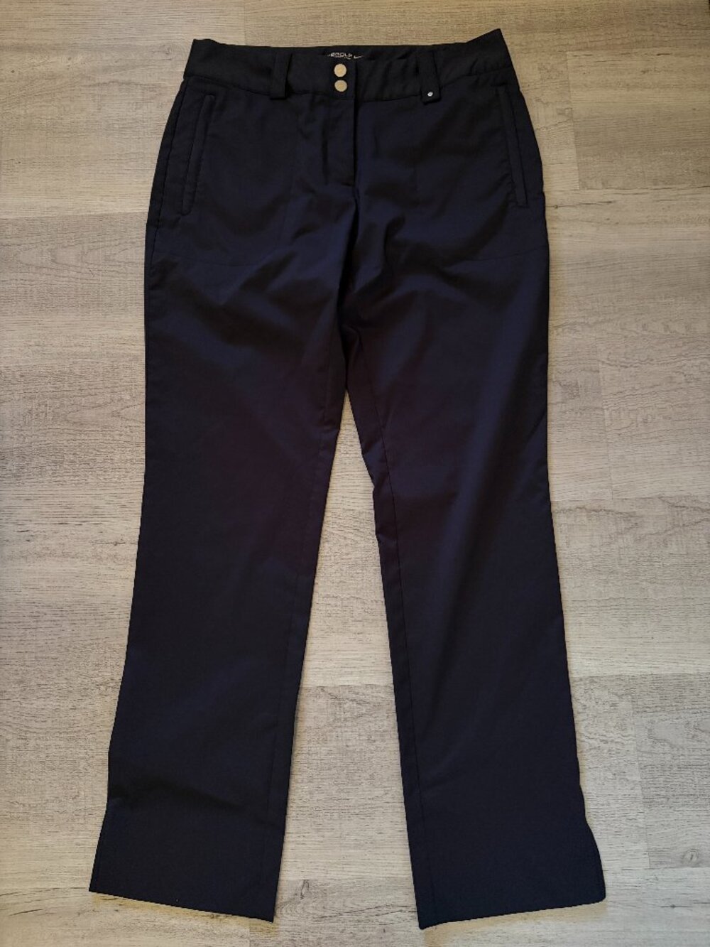 NIKE GOLF TOUR PERFORMANCE Women's Pants Straight Black Stretch Dri-Fit, Size 6